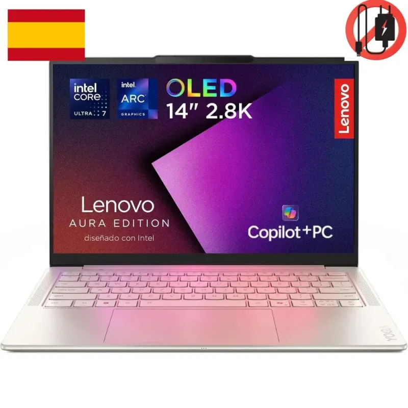 Lenovo Yoga Slim 7 14ILL10 Copilot PC Ordenador Portátil 14'' OLED Intel Core Ultra 7 32GB RAM 1TB SSD Windows 11 Home