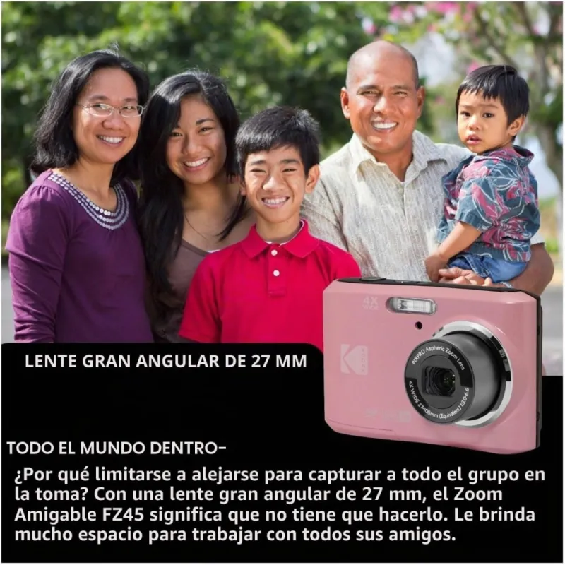 CÁMARA KODAK FZ45PK ROSA