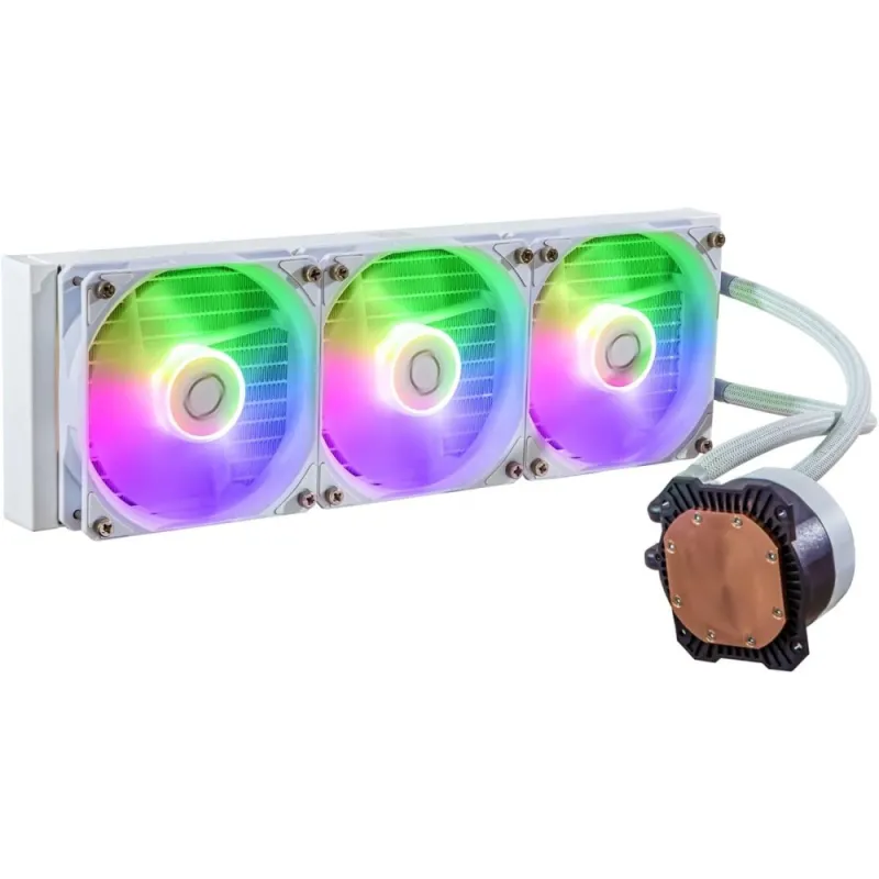 Cooler Master MasterLiquid 360 Core II Refrigeración Líquida CPU AIO 360mm ARGB TDP 280W Multisocket Blanco