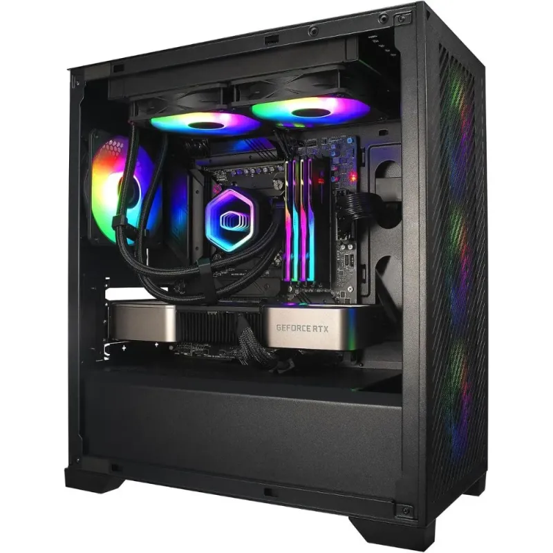 Cooler Master MasterLiquid 360 Core II CPU-Wasserkühlung AIO 360mm ARGB Infinity-Spiegel Multisockel Schwarz
