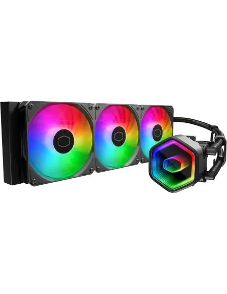 Cooler Master MasterLiquid 360 Core II Refrigeración Líquida CPU AIO 360mm ARGB Espejo Infinito Multisocket Negro