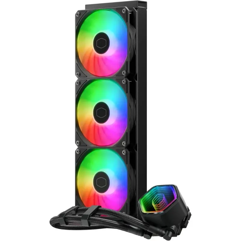 Cooler Master MasterLiquid 360 Core II Refrigeración Líquida CPU AIO 360mm ARGB Espejo Infinito Multisocket Negro