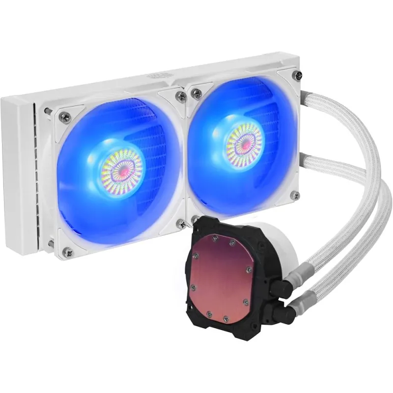 Cooler Master MasterLiquid 240 Core II CPU-Wasserkühlung AIO 240mm ARGB TDP 270W Multisockel Weiß