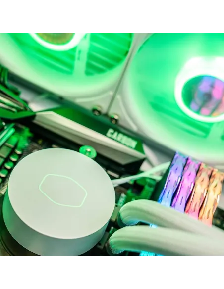 Cooler Master MasterLiquid 240 Core II Refrigeración Líquida CPU AIO 240mm ARGB TDP 270W Multisocket Blanco