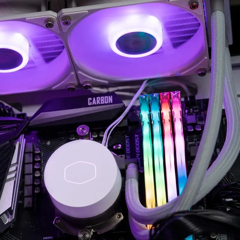 Cooler Master MasterLiquid 240 Core II CPU-Wasserkühlung AIO 240mm ARGB TDP 270W Multisockel Weiß