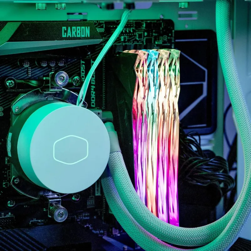 Cooler Master MasterLiquid 240 Core II CPU-Wasserkühlung AIO 240mm ARGB TDP 270W Multisockel Weiß