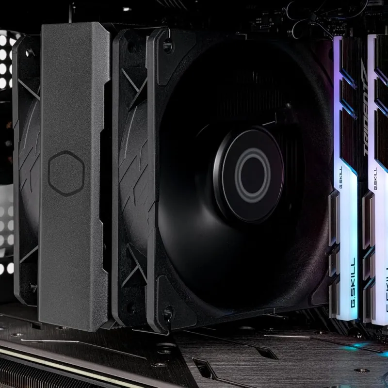 Cooler Master Hyper 612 APEX Disipador CPU Torre 6 Tubos Calor Doble Ventilador 120mm Multisocket Negro