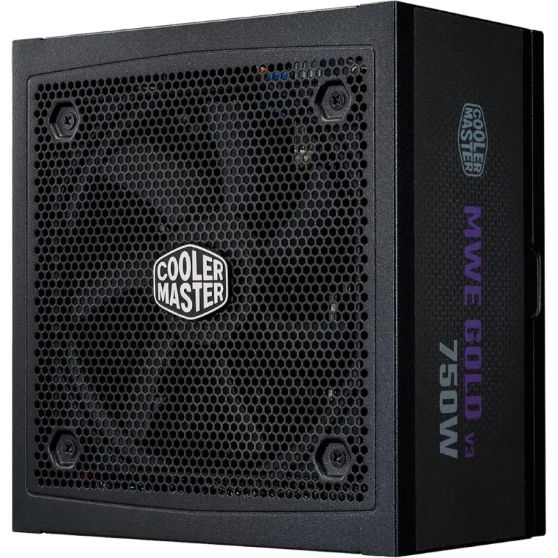 Cooler Master MWE V3 750W Fuente de Alimentación 80 Plus Gold ATX 3.1 12V-2x6 PFC Activo No Modular