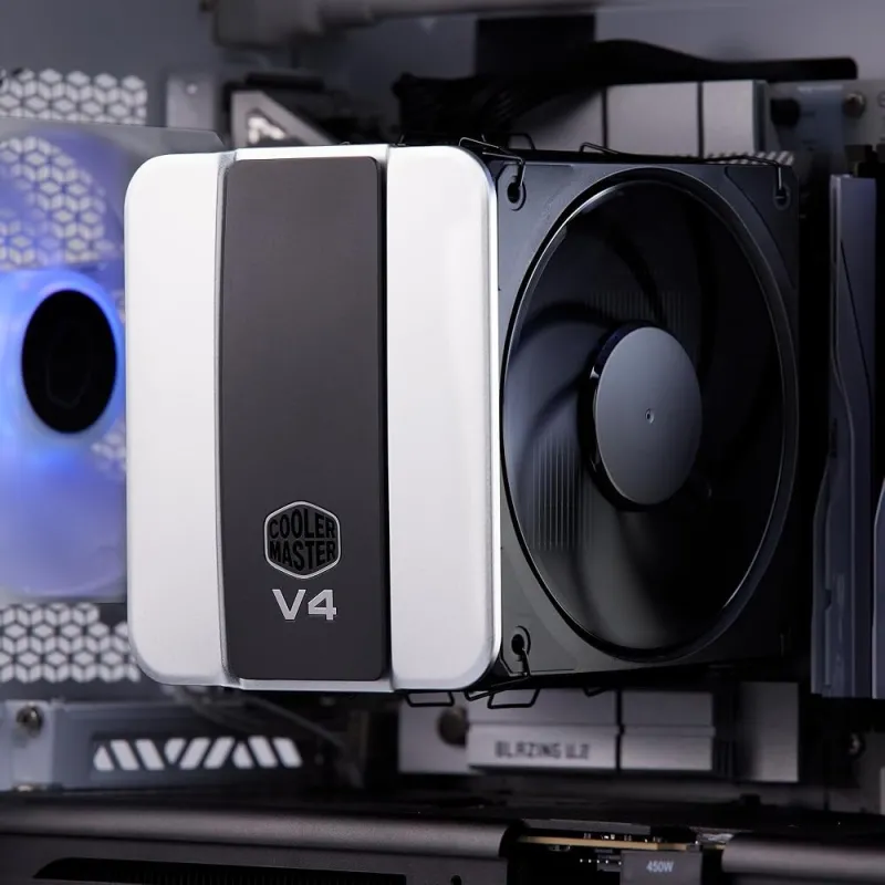 Cooler Master V4 Alpha 3DHP Disipador CPU Torre 4 Tubos Calor Multisocket Intel AMD Negro