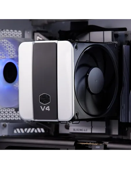 Cooler Master V4 Alpha 3DHP Disipador CPU Torre 4 Tubos Calor Multisocket Intel AMD Negro