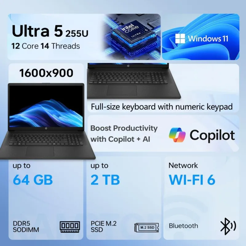 HP EliteBook 860 G11 Ordenador Portátil 16'' WUXGA Intel Core Ultra 5 225H 16GB RAM 512GB SSD Windows 11 Pro