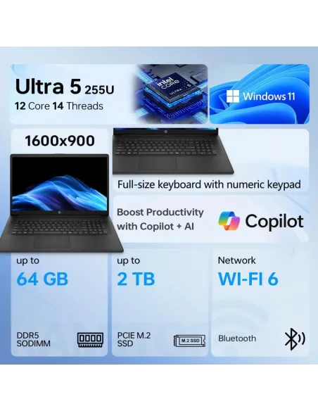 HP EliteBook 860 G11 Ordenador Portátil 16'' WUXGA Intel Core Ultra 5 225H 16GB RAM 512GB SSD Windows 11 Pro
