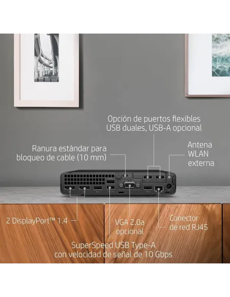 HP EliteDesk 800 Mini G1 Mini PC Ordenador Sobremesa Compacto Intel Core Ultra 5 235 16GB RAM SSD Windows 11 Pr