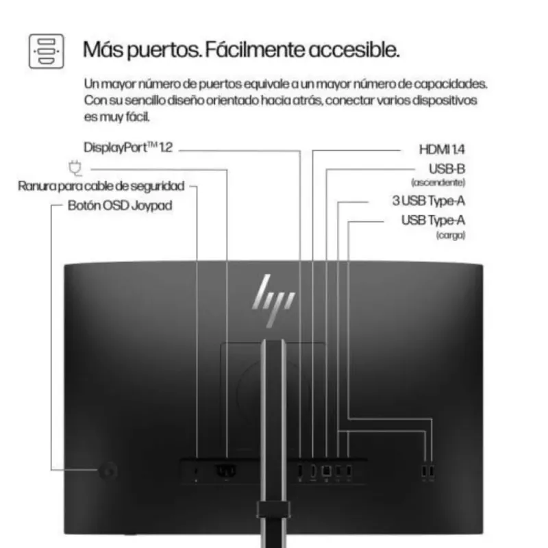 HP Monitor 524pn Serie 5 Pro 24" WUXGA IPS 16:10 Ebony