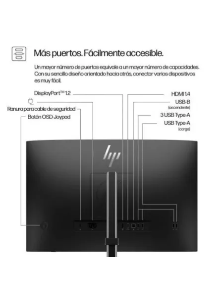 HP Monitor 524pn Serie 5 Pro 24" WUXGA IPS 16:10 Ebony