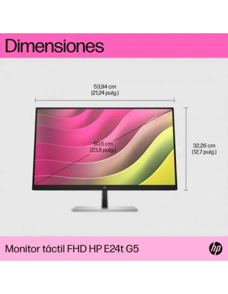 HP Monitor E24t G5 23,8" FHD Táctil