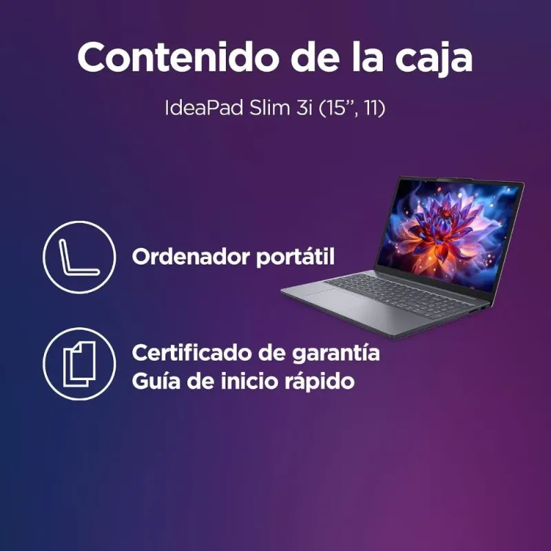 Lenovo IdeaPad Slim 3 Gen 11 Copilot PC Ordenador Portátil 15,3'' WUXGA Intel Core Ultra 7 16GB RAM 1TB SSD