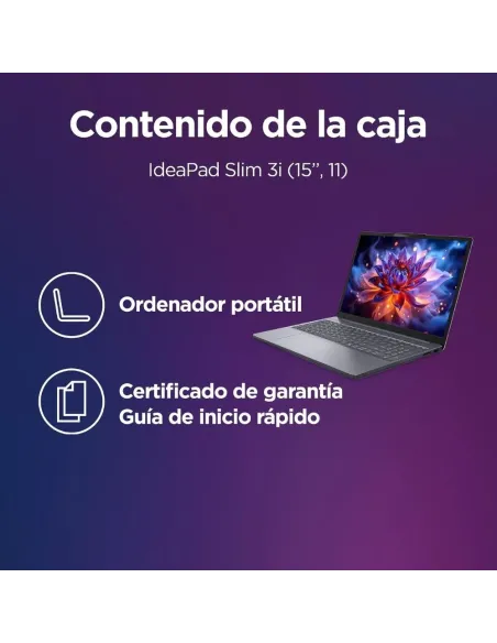 Lenovo IdeaPad Slim 3 Gen 11 Copilot PC Ordenador Portátil 15,3'' WUXGA Intel Core Ultra 7 16GB RAM 1TB SSD
