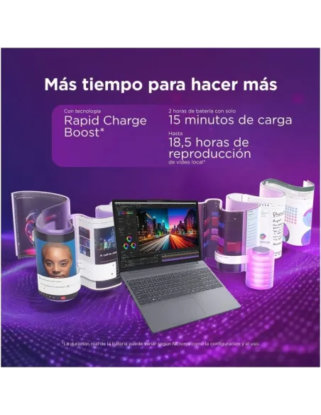 Lenovo IdeaPad Slim 3 Gen 11 Copilot PC Ordenador Portátil 15,3'' WUXGA Intel Core Ultra 7 16GB RAM 1TB SSD