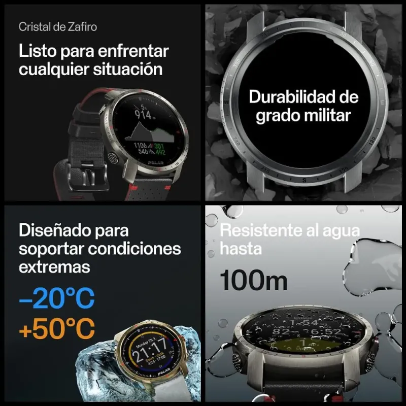 Polar Grit X Pro Titan Smartwatch - Reloj Outdoor Titanio