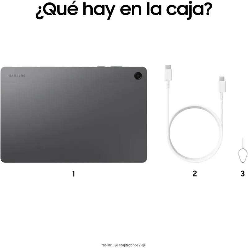 Samsung Galaxy Tab A11+ 8/256GB Wifi Gris - Tablet 11" 90Hz Dolby Atmo