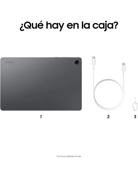 Samsung Galaxy Tab A11+ 8/256GB Wifi Gris - Tablet 11" 90Hz Dolby Atmo