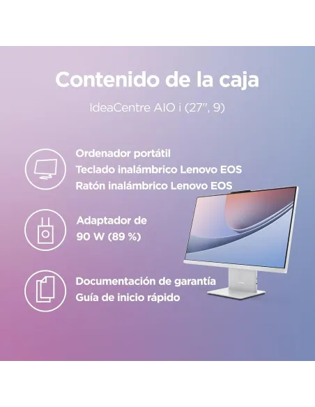 Lenovo IdeaCentre AIO 27IRH9 All-in-One Ordenador Sobremesa 27'' Full HD Intel Core i7-13620H 16GB RAM 1TB SSD Windows 11 Gris