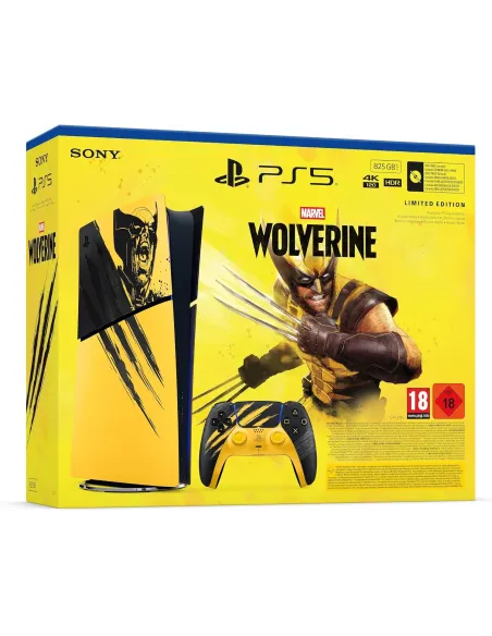 Sony PlayStation 5 Slim Digital Bundle Battle Yellow Marvel's Wolverine Edición Limitada
