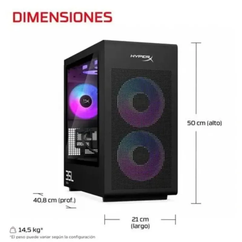 HP OMEN 35L GT18-0008NS PC Gaming Torre Intel Core Ultra 9 270K 32GB RAM Kingston FURY NVIDIA GeForce RTX Windows 11 Home