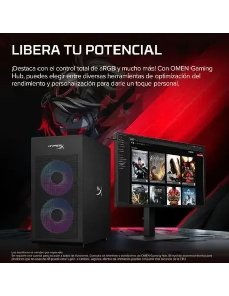 HP OMEN 35L GT18-0008NS PC Gaming Torre Intel Core Ultra 9 270K 32GB RAM Kingston FURY NVIDIA GeForce RTX Windows 11 Home