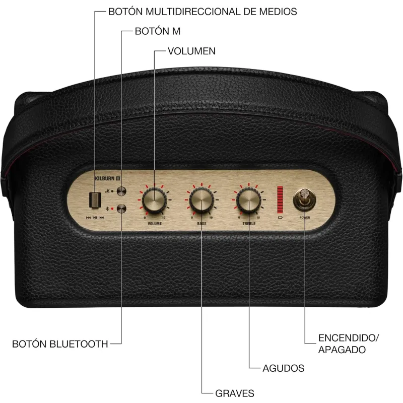 Marshall Kilburn III Black & Brass