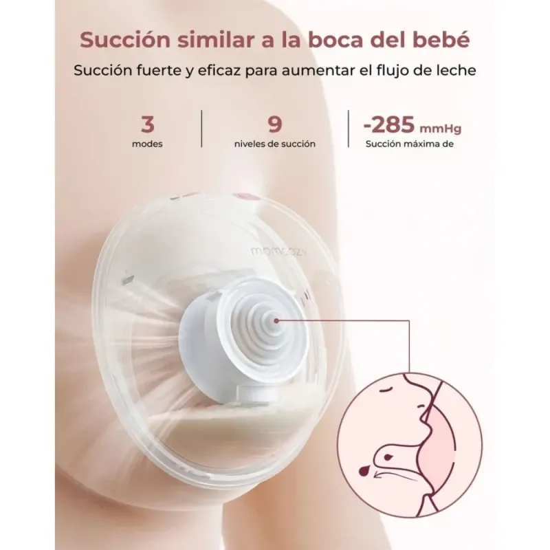 Sacaleches manos libre Momcozy M5 Smart doble