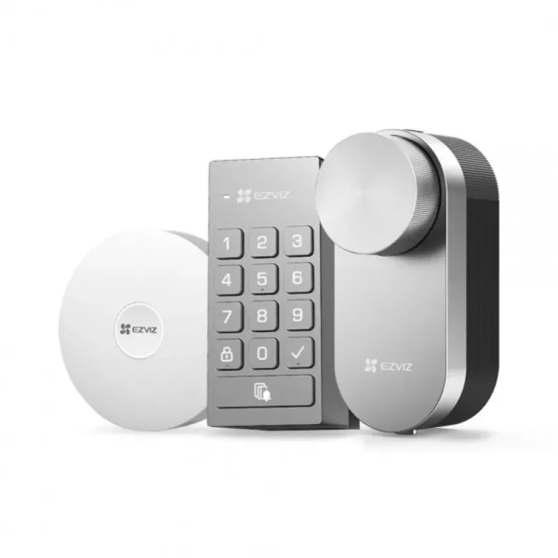 EZVIZ SmartLock DL01S + Teclado + Gateway | Cerradura Inteligente Kit