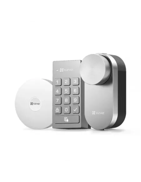 EZVIZ SmartLock DL01S + Teclado + Gateway | Cerradura Inteligente Kit