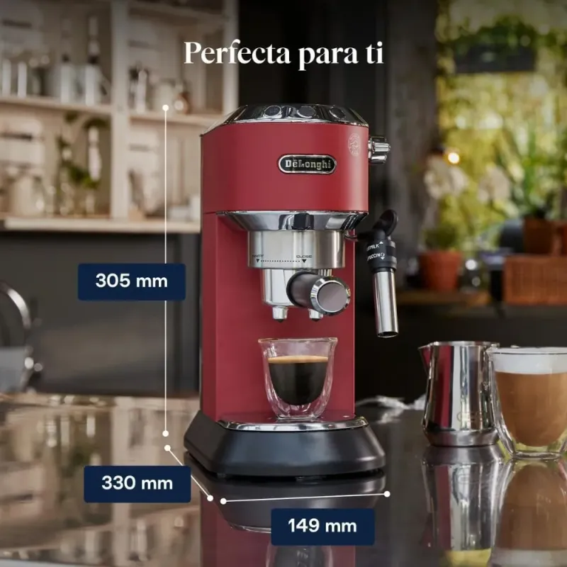 DeLonghi Manuelle Espressomaschine EC685.BK Rot
