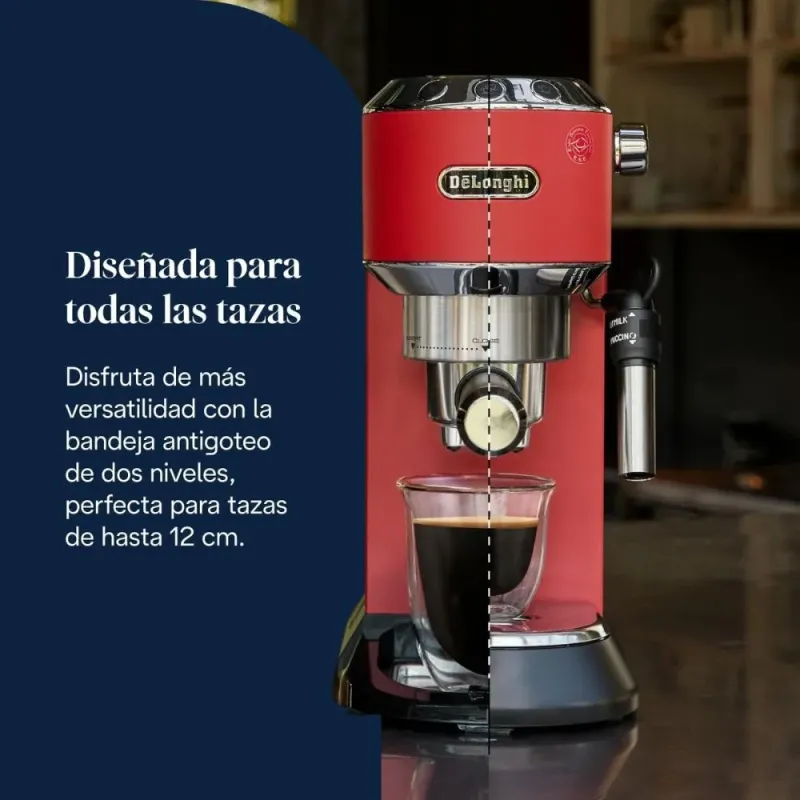 DeLonghi Manuelle Espressomaschine EC685.BK Rot