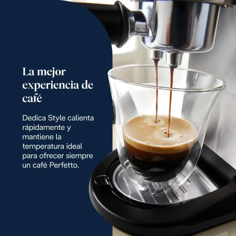 De'Longhi Dedica Style – Manuelle Espressomaschine mit manuellem Milchaufschäumer
