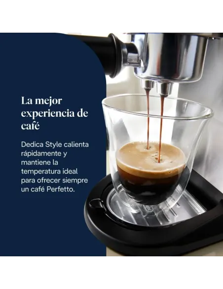 De'Longhi Dedica Style – Manuelle Espressomaschine mit manuellem Milchaufschäumer