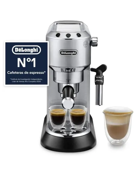 De'Longhi Dedica Style – Manuelle Espressomaschine mit manuellem Milchaufschäumer