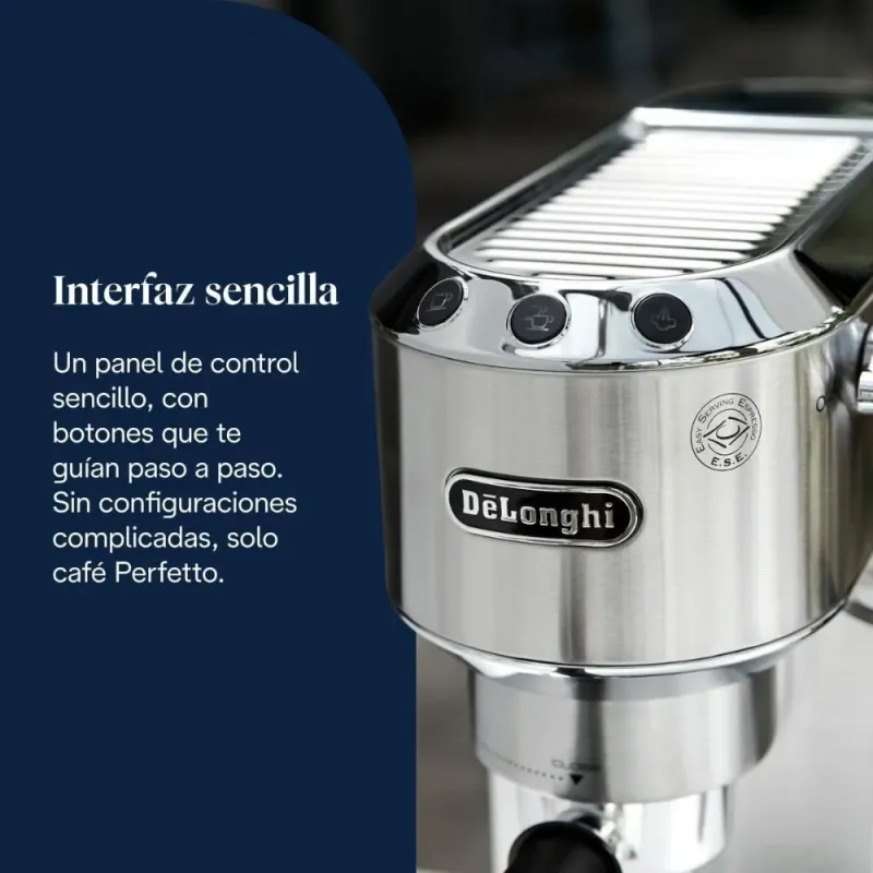 De'Longhi Dedica Style – Manuelle Espressomaschine mit manuellem Milchaufschäumer