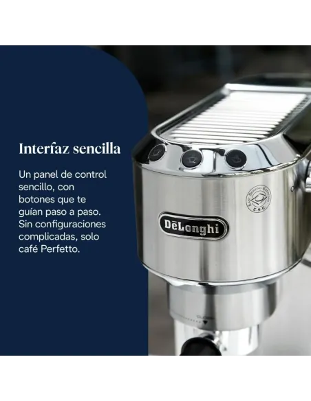 De'Longhi Dedica Style – Manuelle Espressomaschine mit manuellem Milchaufschäumer
