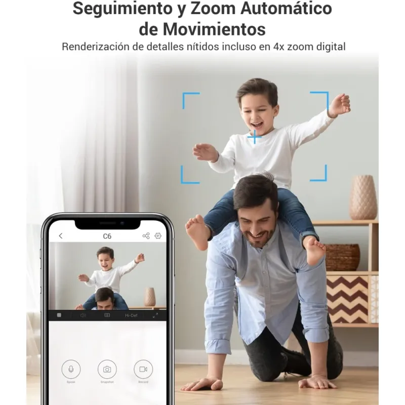 Ezviz Überwachungskamera C6 2K+, 360º, Innenbereich, WLAN, 4mm, Nachtsicht, Weiß