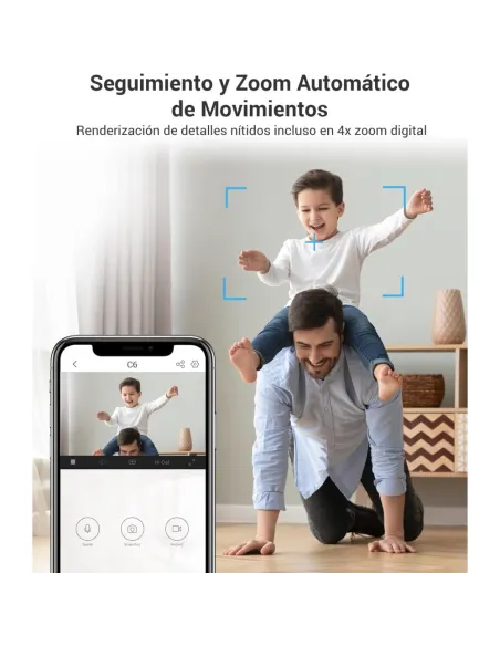 Ezviz C6 2K+ Cámara Vigilancia Interior WiFi 360° con IA