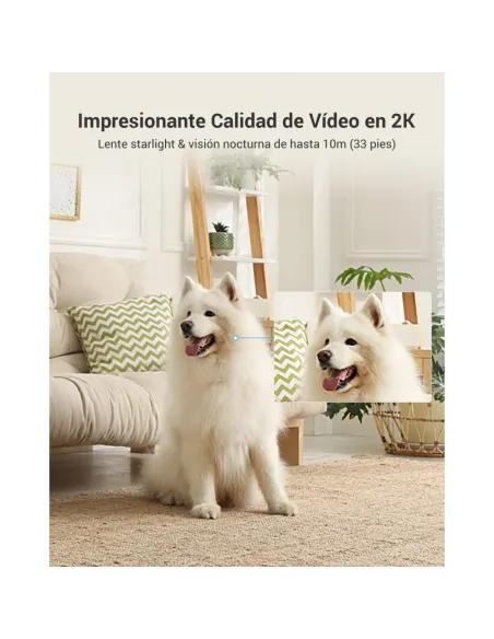 Ezviz C6 2K+ Cámara Vigilancia Interior WiFi 360° con IA