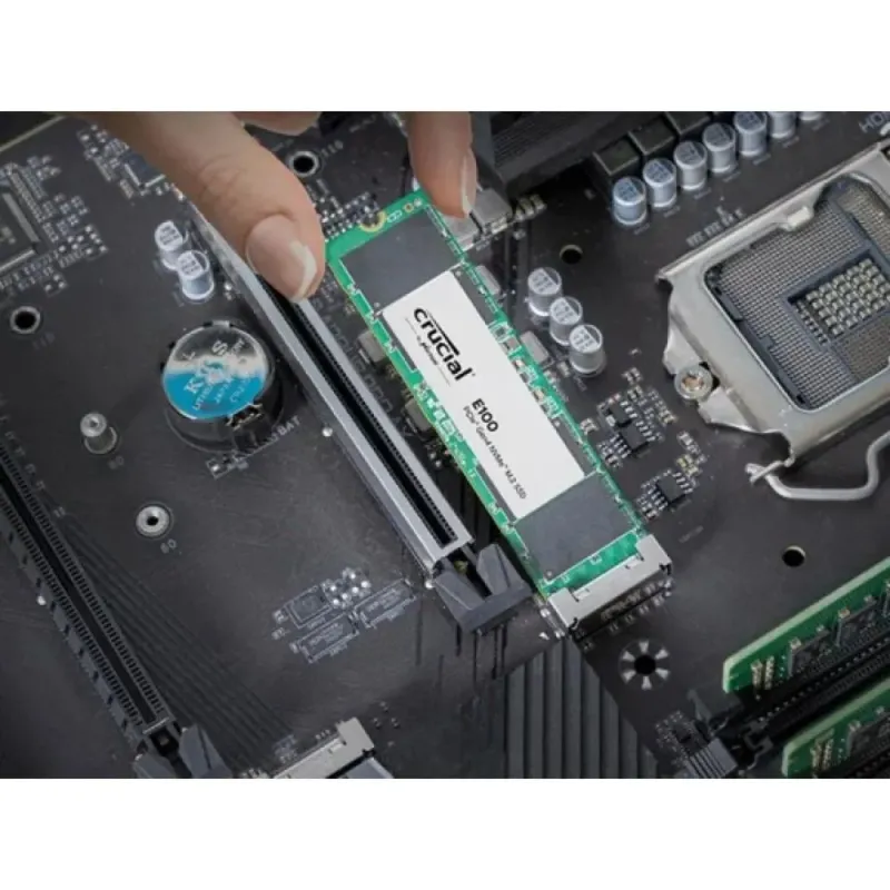 Crucial E100 SSD M.2 NVMe 480GB PCIe Gen4 Schnelle und effiziente interne SSD
