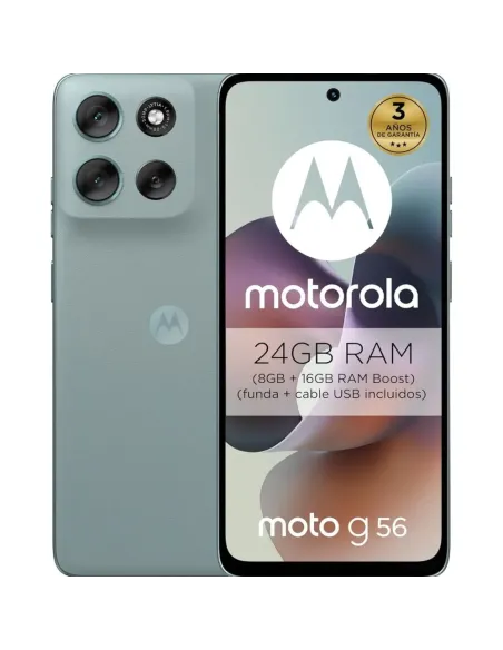 Motorola G56 5G 8/256 Gray Mist | Smartphone 5G con 50MP y 5200mAh