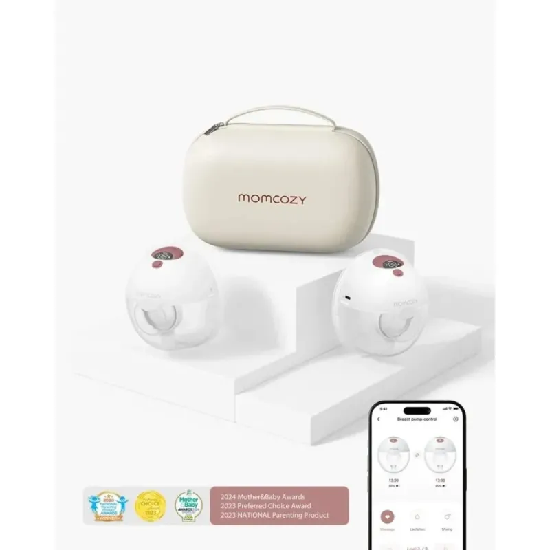 Momcozy M5 Smart Freihändige Doppel-Milchpumpe