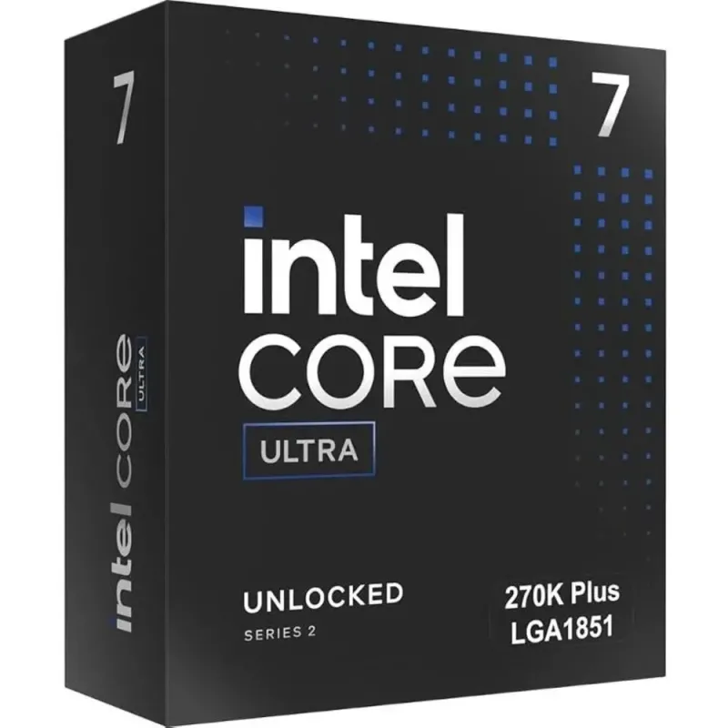 Intel Core Ultra 7 270K Procesador 24 Núcleos hasta 5,5GHz Socket LGA1851 Sin Cooler Box