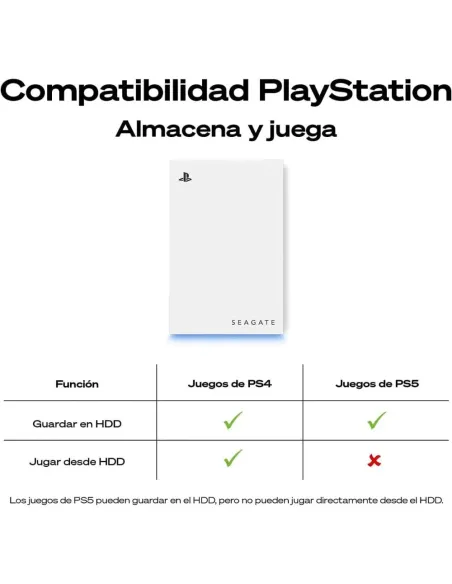 Seagate 2TB Game Drive para PlayStation | USB 3.0