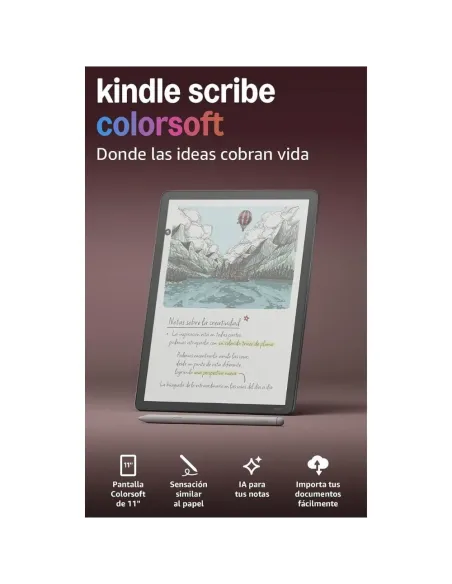 Kindle Scribe Colorsoft 11" 64GB Grafito - E-reader a color con IA